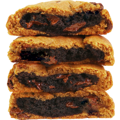 Brownie Filled Chocolate Chip Cookie